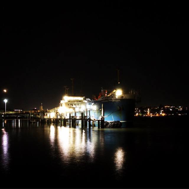 #boat #river #night #reflection #slowshutter #365